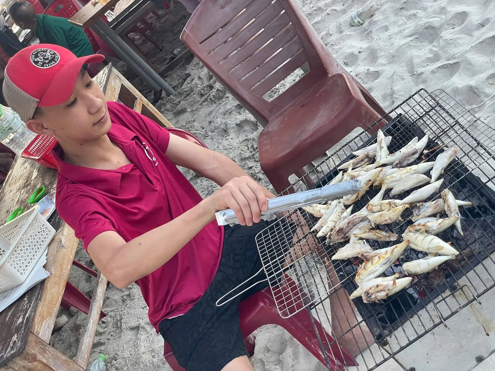 Bếp nướng tại bãi biển